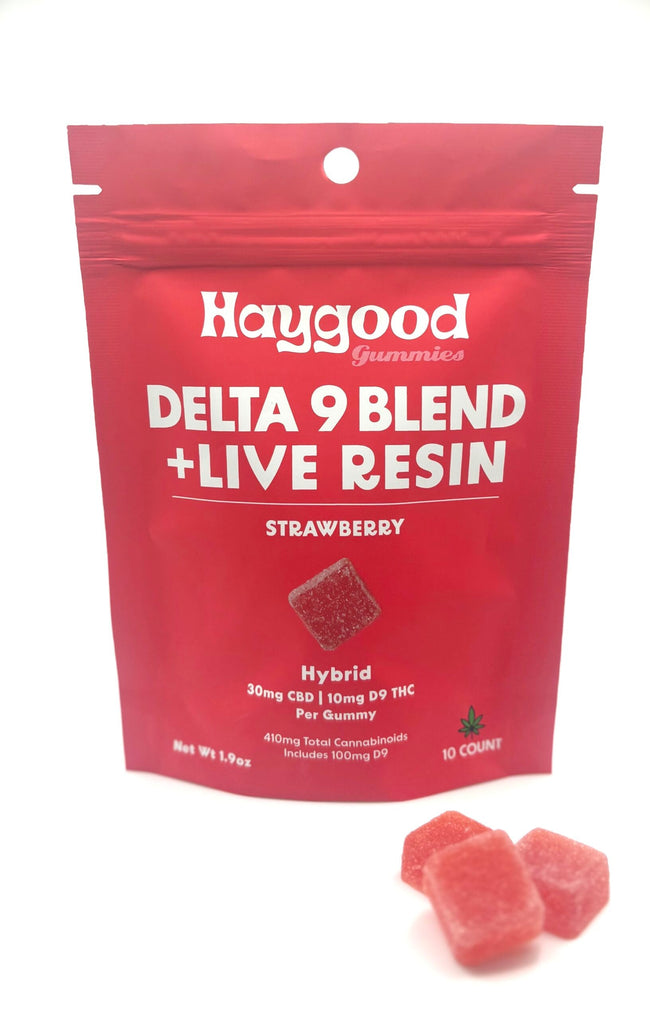 Haygood Farms D9 THC Live Resin 3:1  Gummies - Hybrid - Strawberry