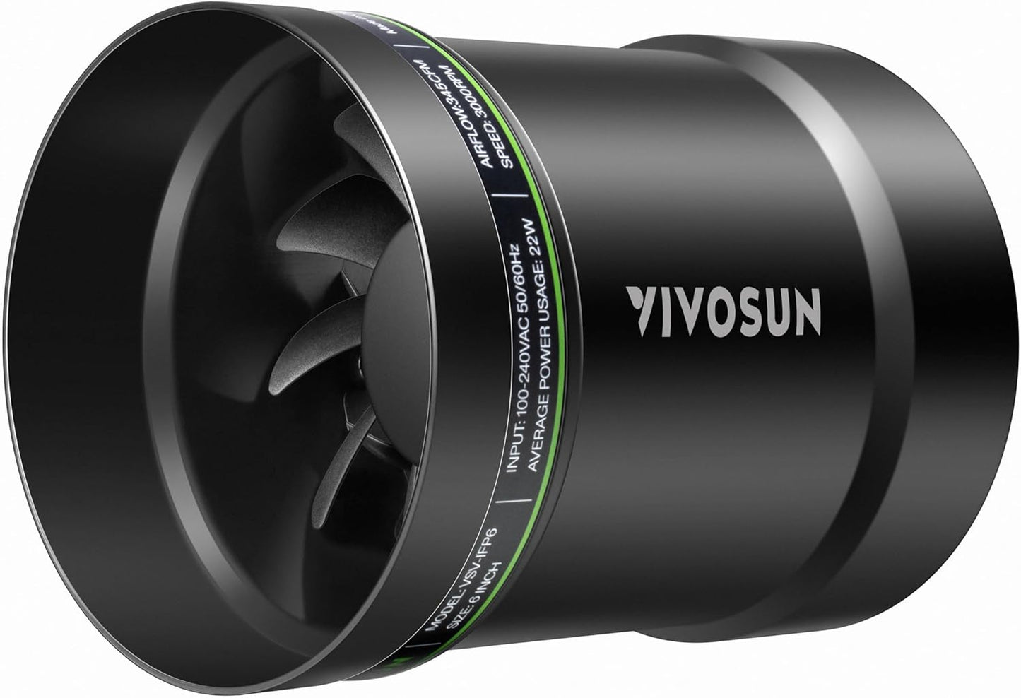 VIVOSUN 4” Inline Booster Duct Fan with Speed Regulator, 130 CFM Quiet Exhaust Fan for HVAC Ventilation in Grow Tents, Basements, Bathrooms, Kitchens, and Attics