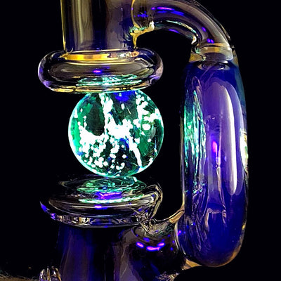 Illuminati Glass BH6 009 - FUMED Marble Orbit Rig Best Sales Price - Bongs