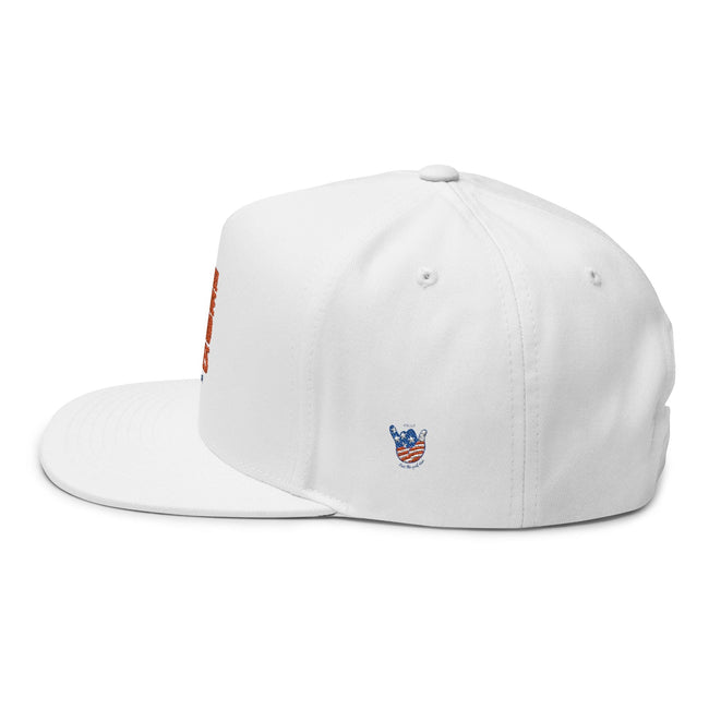 Mitra9 Feel the Good Vibes Flat Bill Cap - Red, White, & Chill 2025 Edition