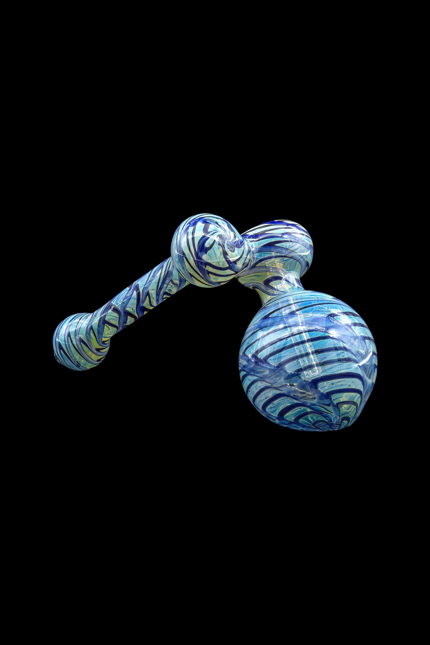LA Pipes Fumed Sidecar Bubbler Pipe - The Colored Sidecar