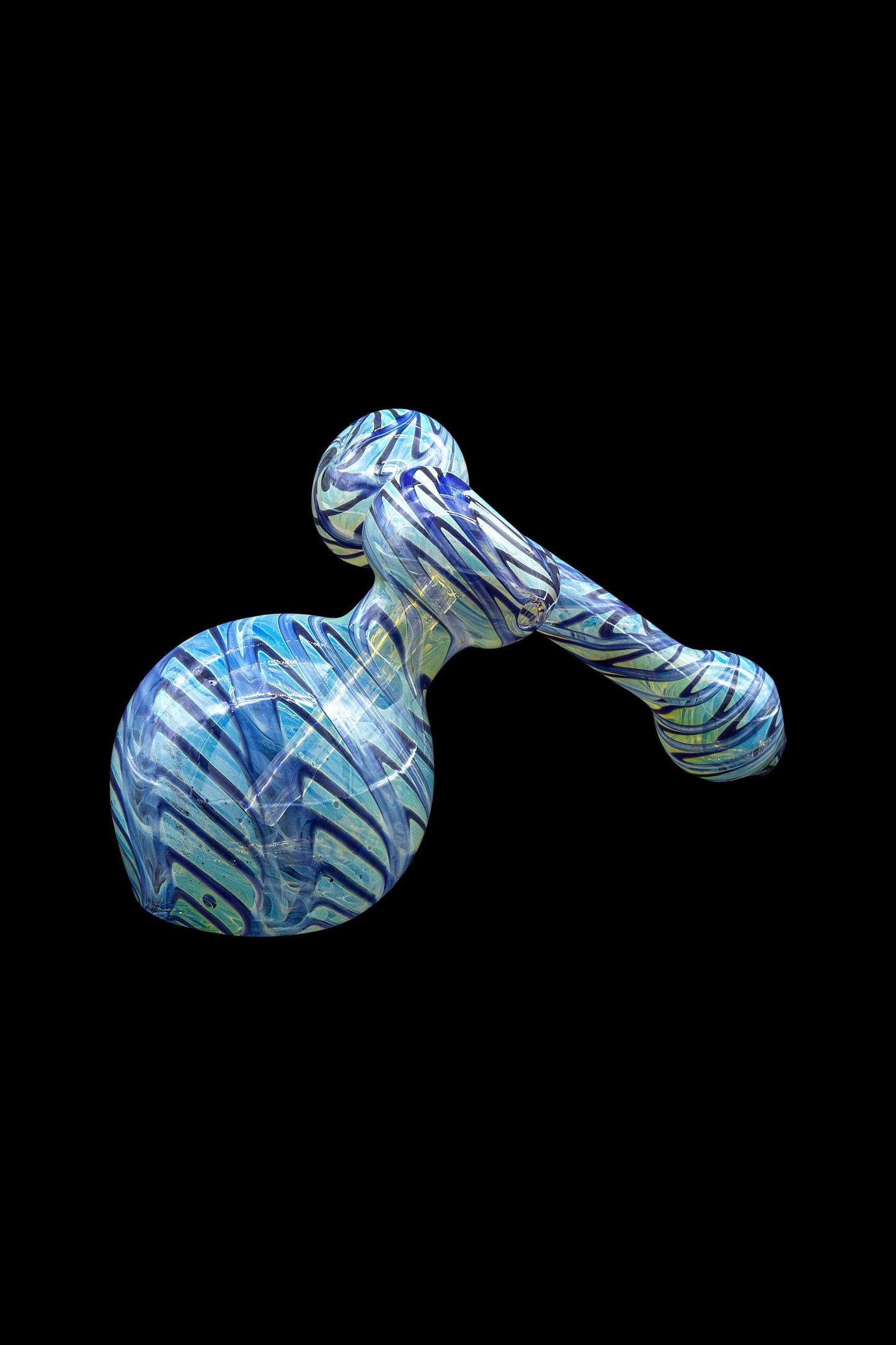 LA Pipes Fumed Sidecar Bubbler Pipe - The Colored Sidecar
