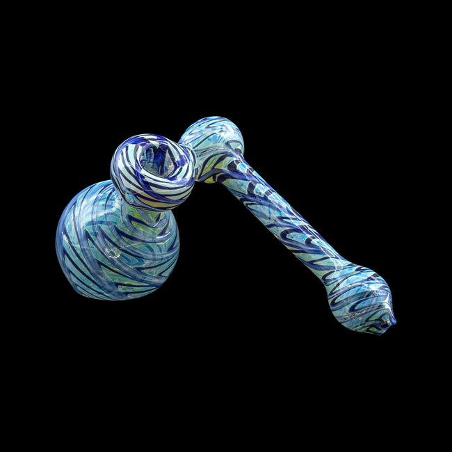 LA Pipes Fumed Sidecar Bubbler Pipe - The Colored Sidecar