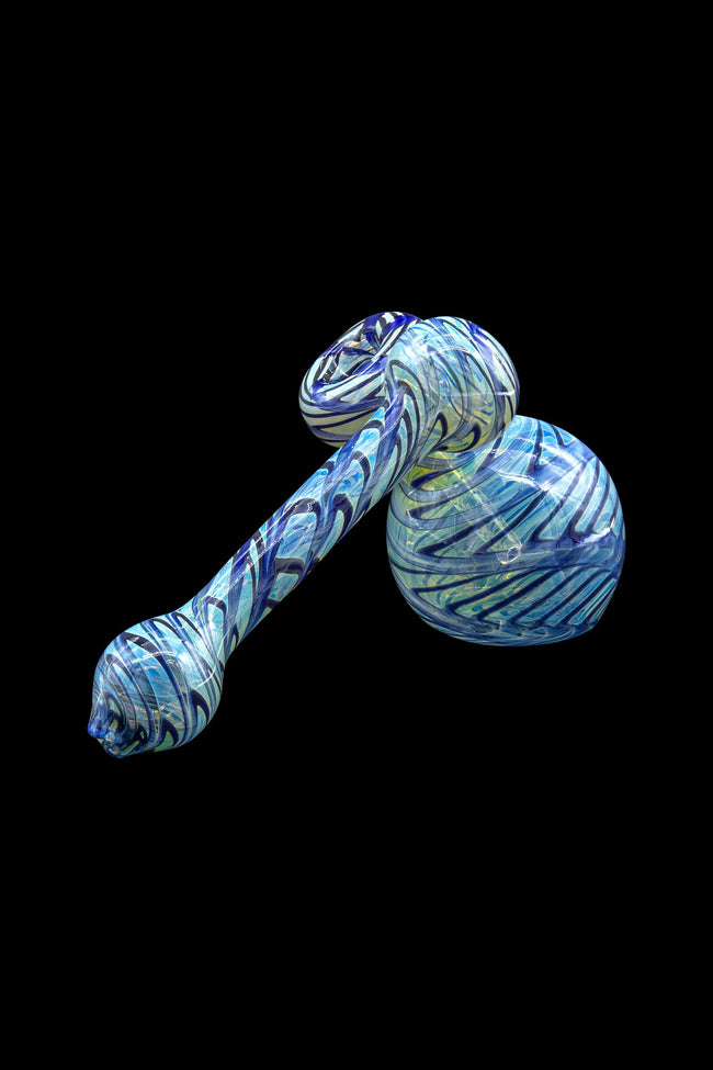 LA Pipes Fumed Sidecar Bubbler Pipe - The Colored Sidecar