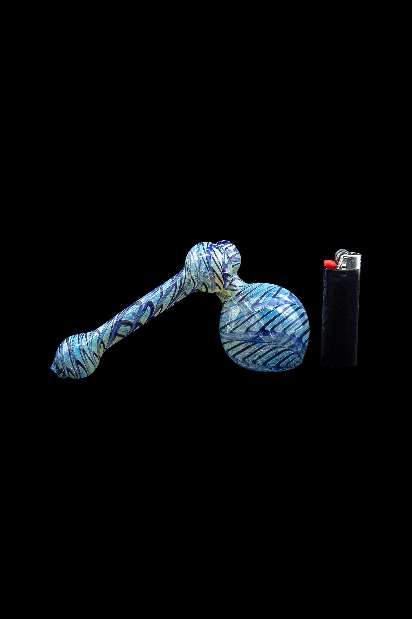 LA Pipes Fumed Sidecar Bubbler Pipe - The Colored Sidecar