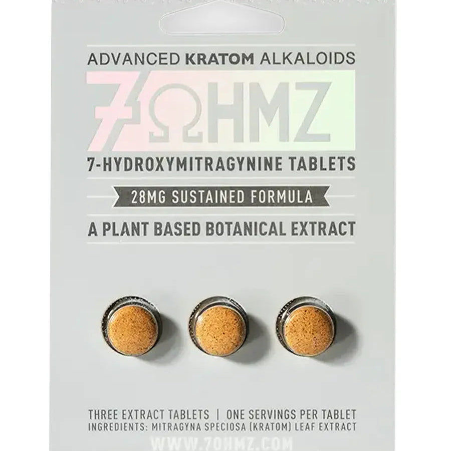 7OHMZ 7-Hydroxymitragynine Tablets 28mg Sustained Formula 3ct