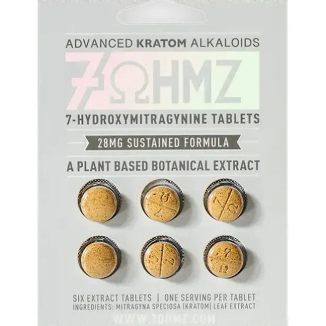7OHMZ 7-Hydroxymitragynine Tablets 28mg Sustained Formula 6ct