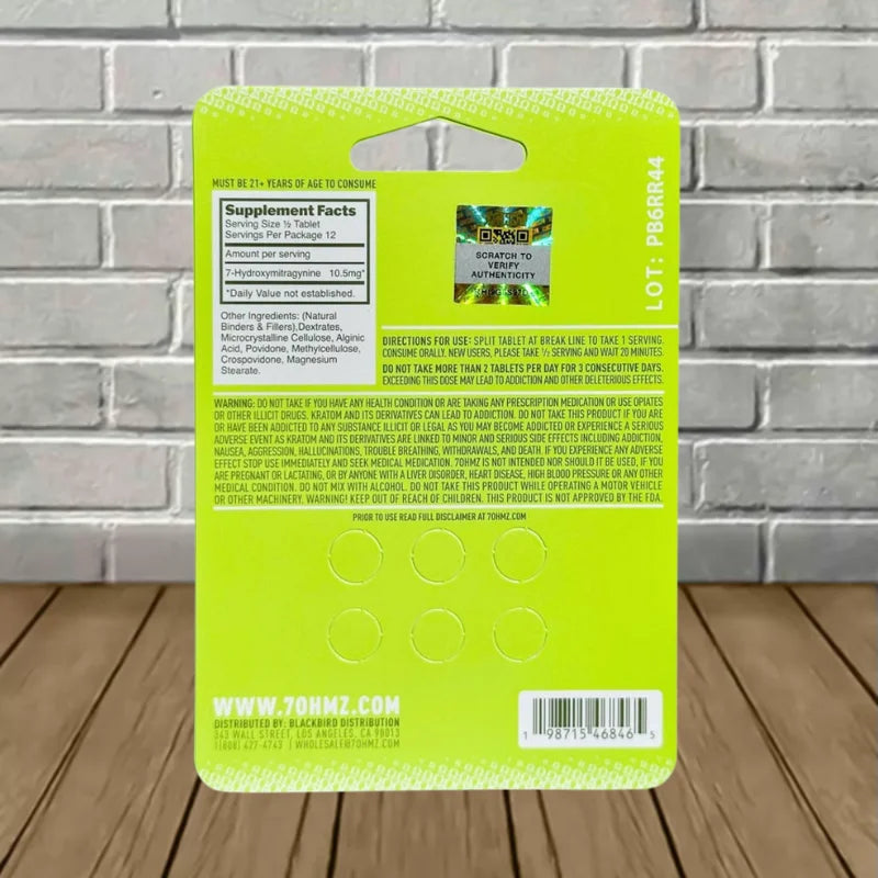 7OHMZ 7-Hydroxymitragynine Rapid Formula Tablets 21mg BULK CASE DEAL