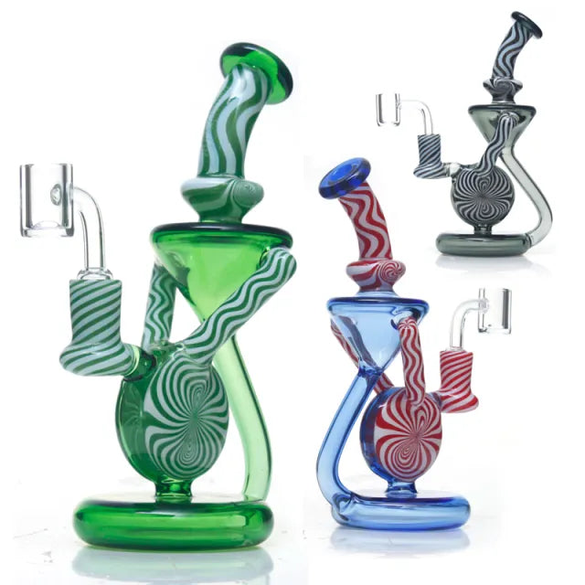 Phoenix Star Recycler Dab Rig with Insert Perc & American Northstar Glass Rod Best Sales Price - Bongs