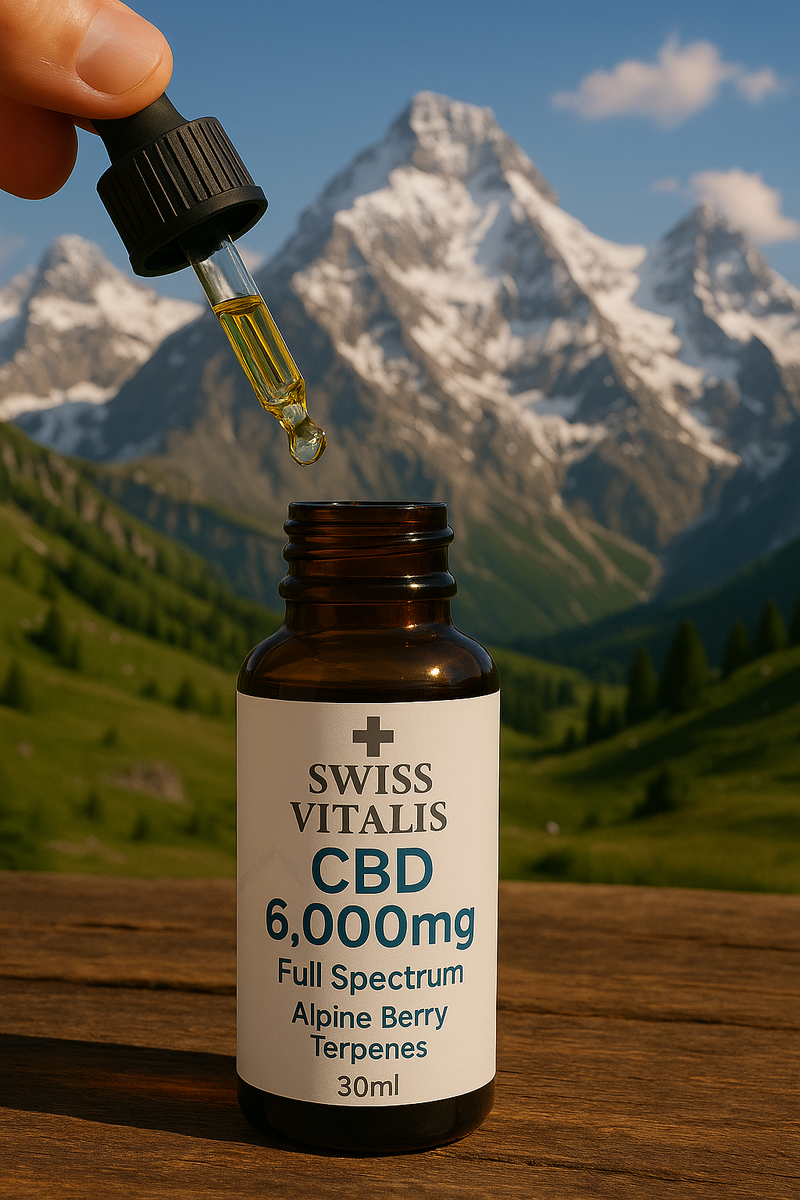 Swiss Vitalis CBD 6000mg – Full Spectrum Alpine Terpenes Best Sales Price - Tincture Oil