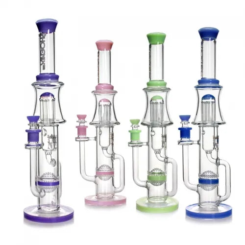 Phoenix Star 13.5 Inches Percolator Bong With Birdcage Perc & Inline Diffuser Perc Best Sales Price - Bongs