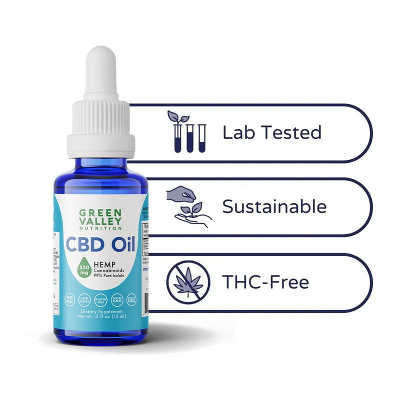 CBD Oil Drops - Original 550mg Best Sales Price - Tincture Oil