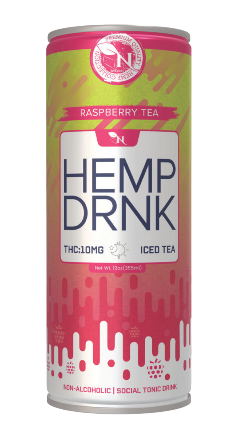 DELTA 9 + CBD  BEVERAGE - Raspberry Tea - 50MG - 4 PACK