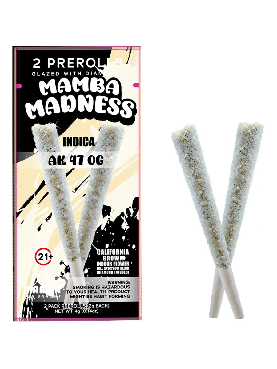 AK 47 OG Mamba Madness Diamond Infused Pre-Roll 2ct 4G