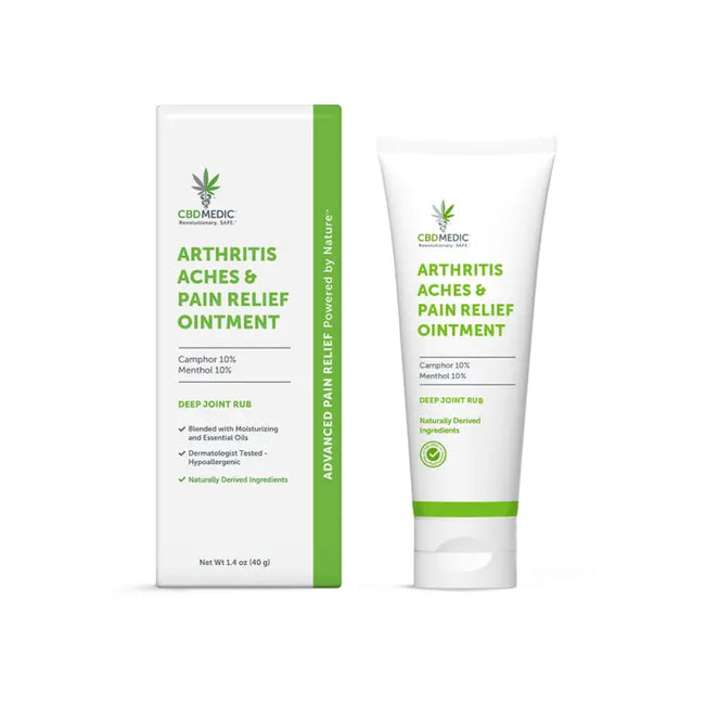 Arthritis Pain Relief Ointment, Formulated with CBD | CBDMEDIC Arthritis Aches and Pain Relief Ointment | Charlotte's Web Best Sales Price - Topicals