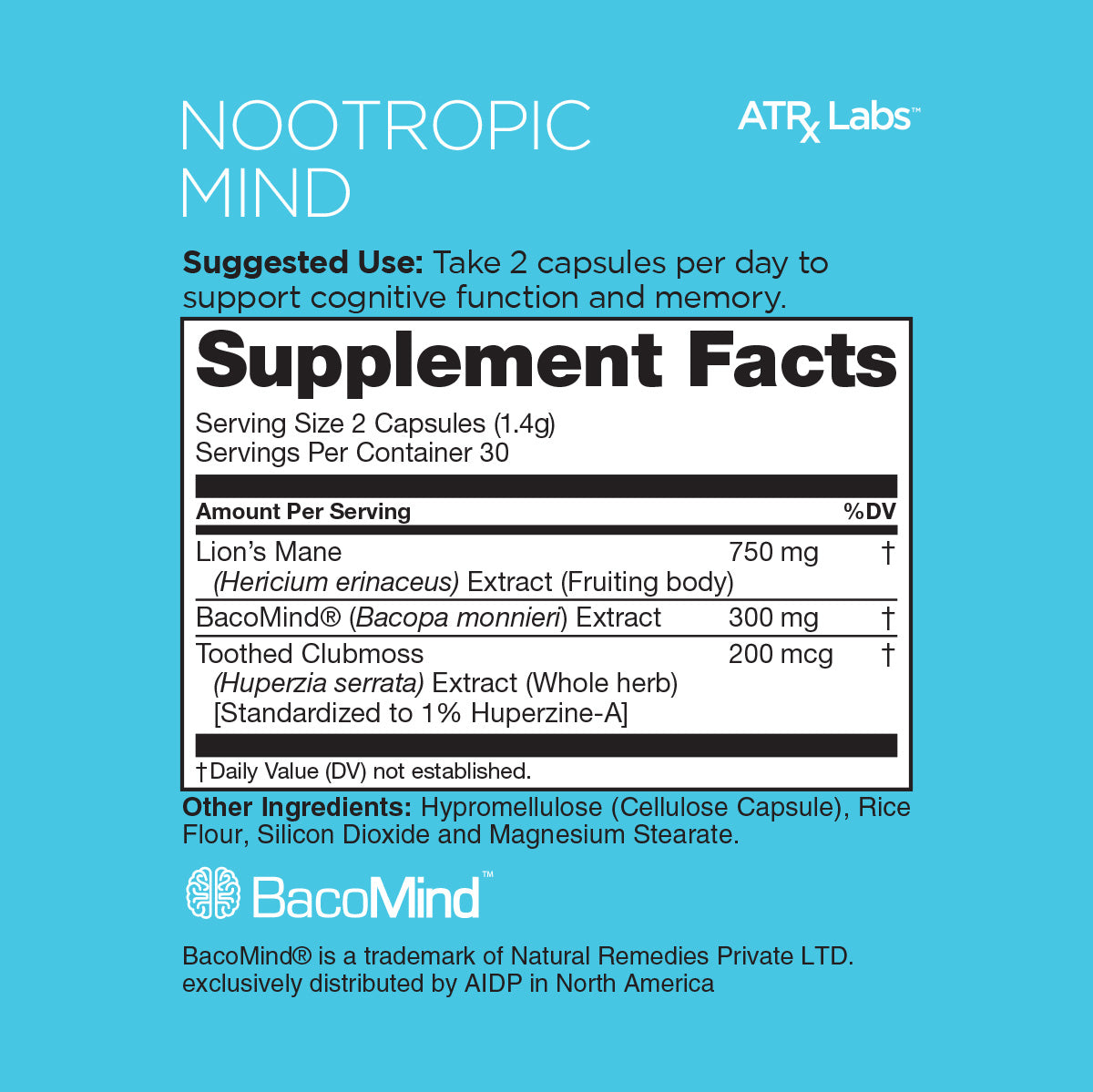 ATRx Labs Nootropic Mind: Memory & Cognition Best Sales Price - Edibles