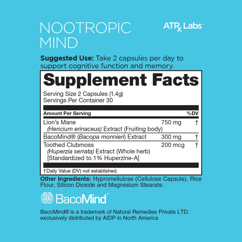 ATRx Labs Nootropic Mind: Memory & Cognition Best Sales Price - Edibles