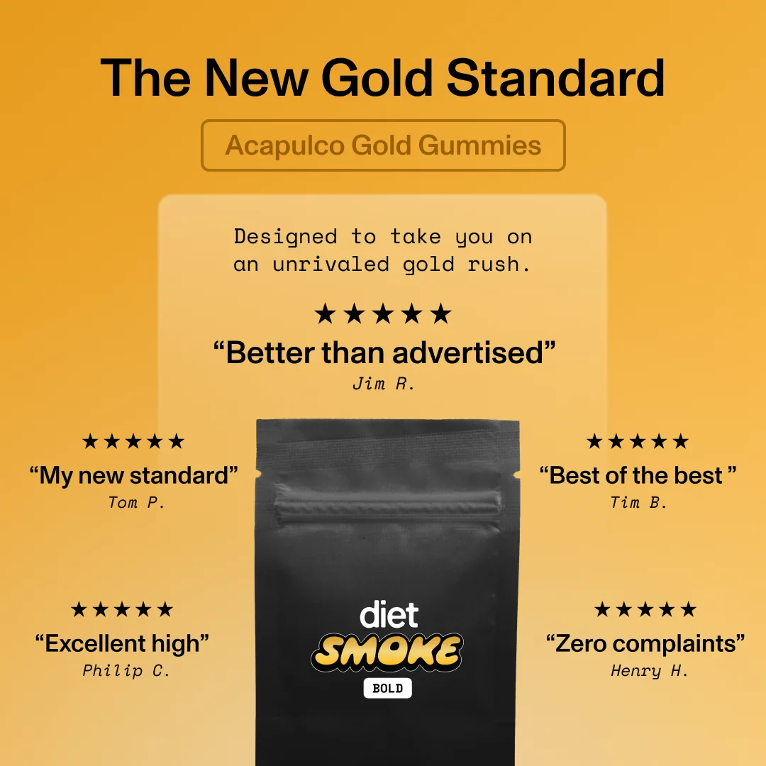 Diet Smoke Acapulco Gold 200MG THC | 10 GUMMIES