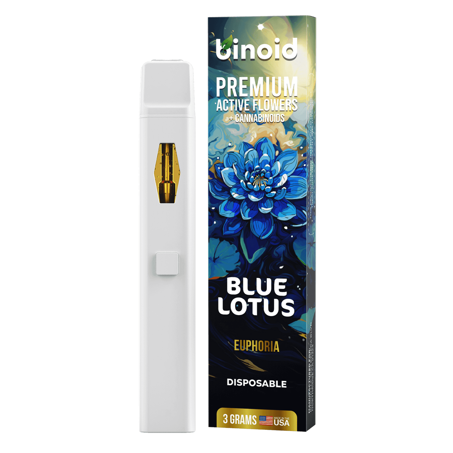 Binoid On Sale: Blue Lotus Disposable Vape – 3 Gram