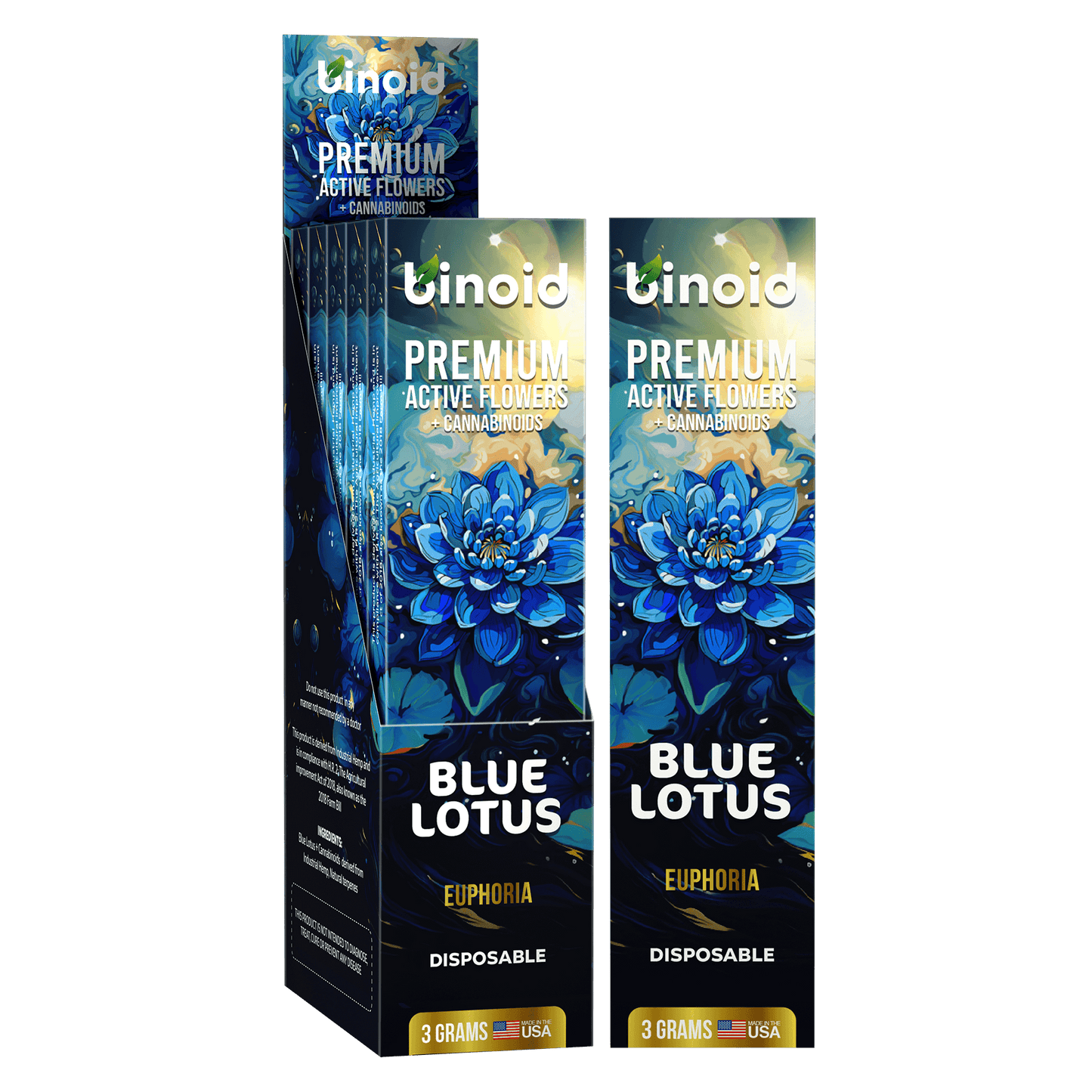 Binoid On Sale: Blue Lotus Disposable Vape – 3 Gram