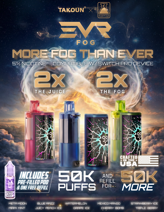 EVRFOG 100K Refillable Disposable POD Best Sales Price - Disposables