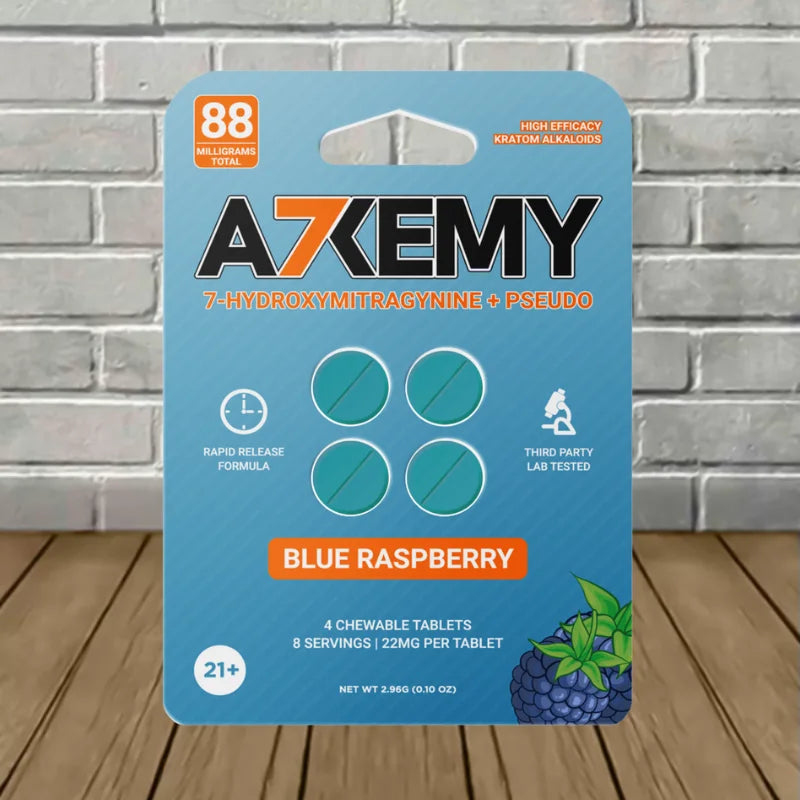 Alkemy 7-Hydroxymitragynine + Pseudo Chewable Extract Tablets Full Case 10ct