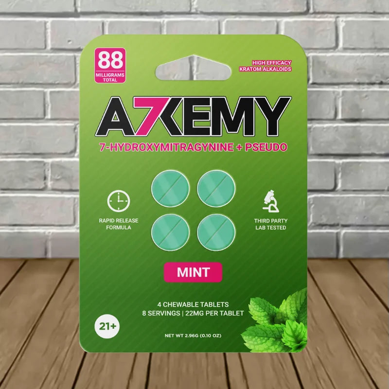 Alkemy 7-Hydroxymitragynine + Pseudo Chewable Extract Tablets Full Case 10ct