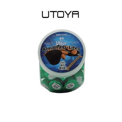 Utoya | Almond Delight Delta 9 THC Dark Chocolate - 120mg Best Sales Price - Gummies