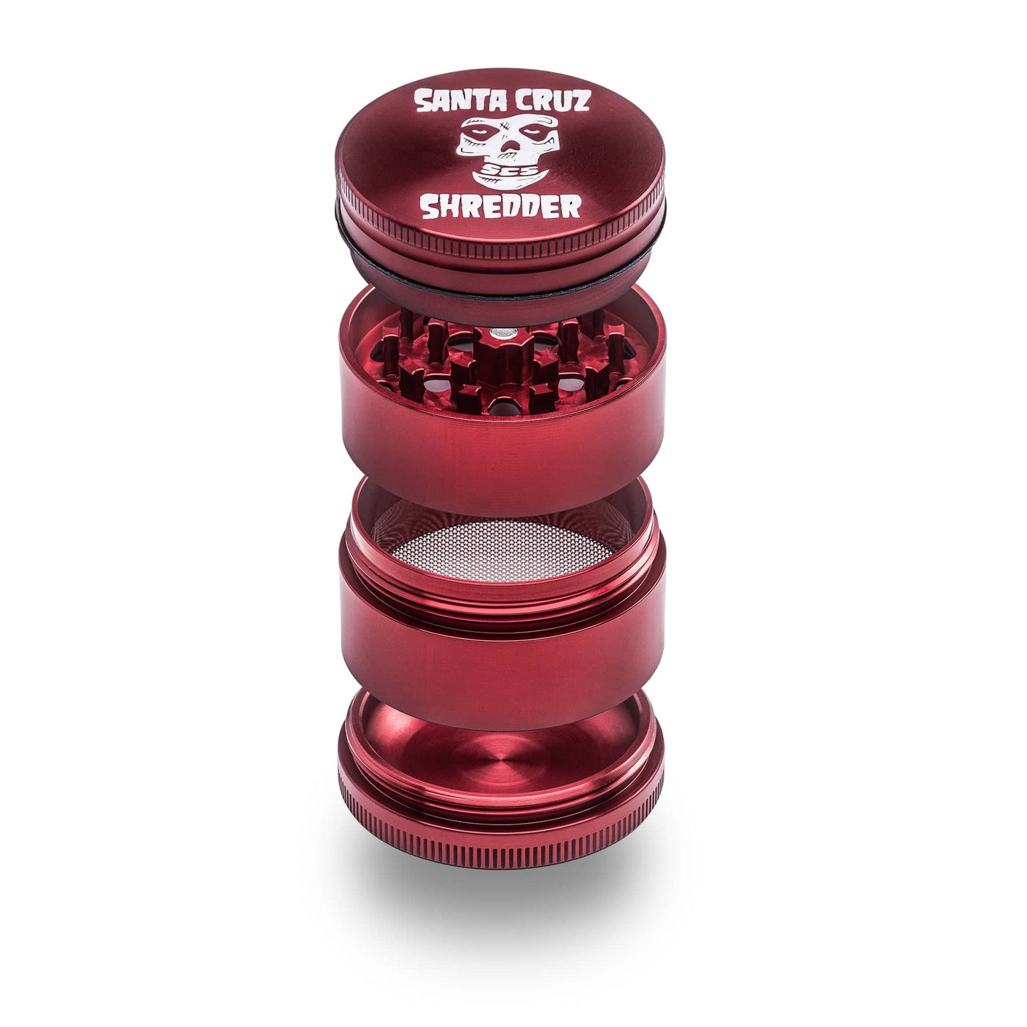 Santa Cruz Shredder Aluminum 4 Piece Medium "Skull" Grinders