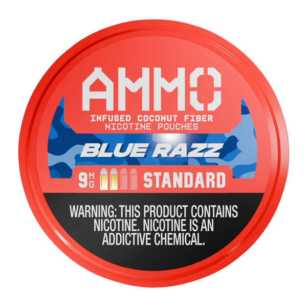 Blue Razz AMMO Nicotine Pouches