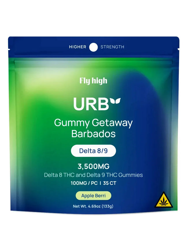 Apple Berri URB Gummy Getaway Barbados Delta 8/9 Gummies 3500MG