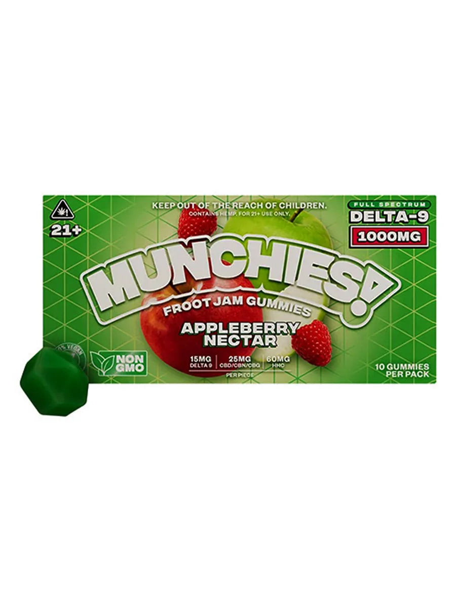 Appleberry Nectar Munchies D9 Froot Jam Gummies 1000MG 10ct