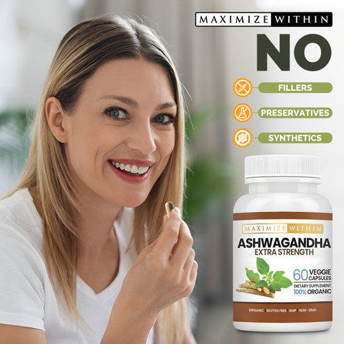 Ashwagandha Root Extra Strength - Maximum Slim | Supports Stress Relief & Vitality Best Sales Price - Edibles