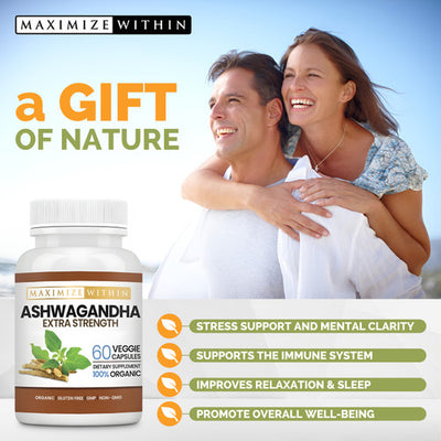 Ashwagandha Root Extra Strength - Maximum Slim | Supports Stress Relief & Vitality Best Sales Price - Edibles