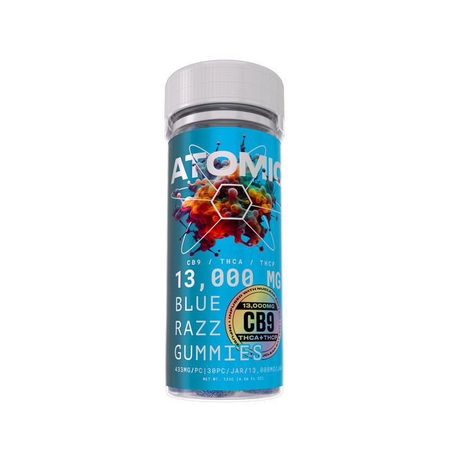 Atomic Bomb Gummies – CB9 THCA THCP Infused (13,000mg)