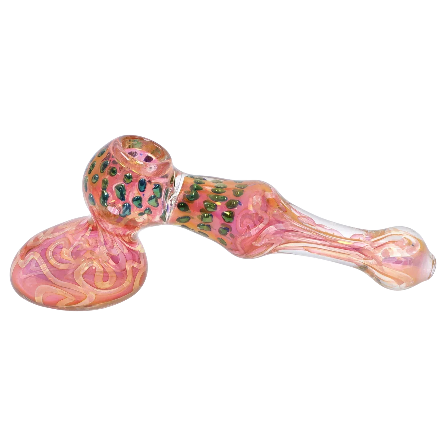 DankStop Gold Fume and Slime Hammer Bubbler - 8 in.