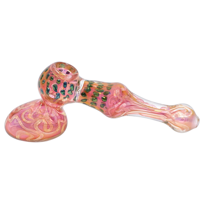DankStop Gold Fume and Slime Hammer Bubbler - 8 in.