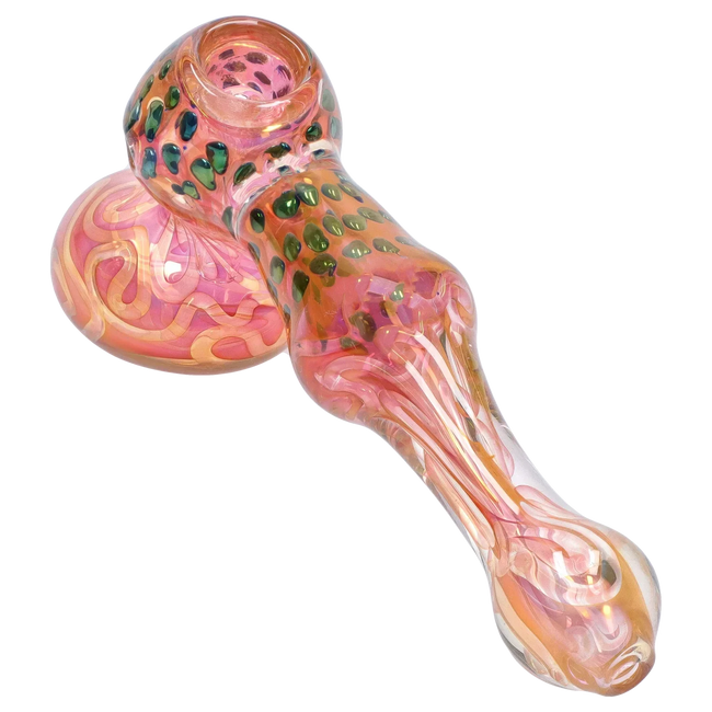 DankStop Gold Fume and Slime Hammer Bubbler - 8 in.