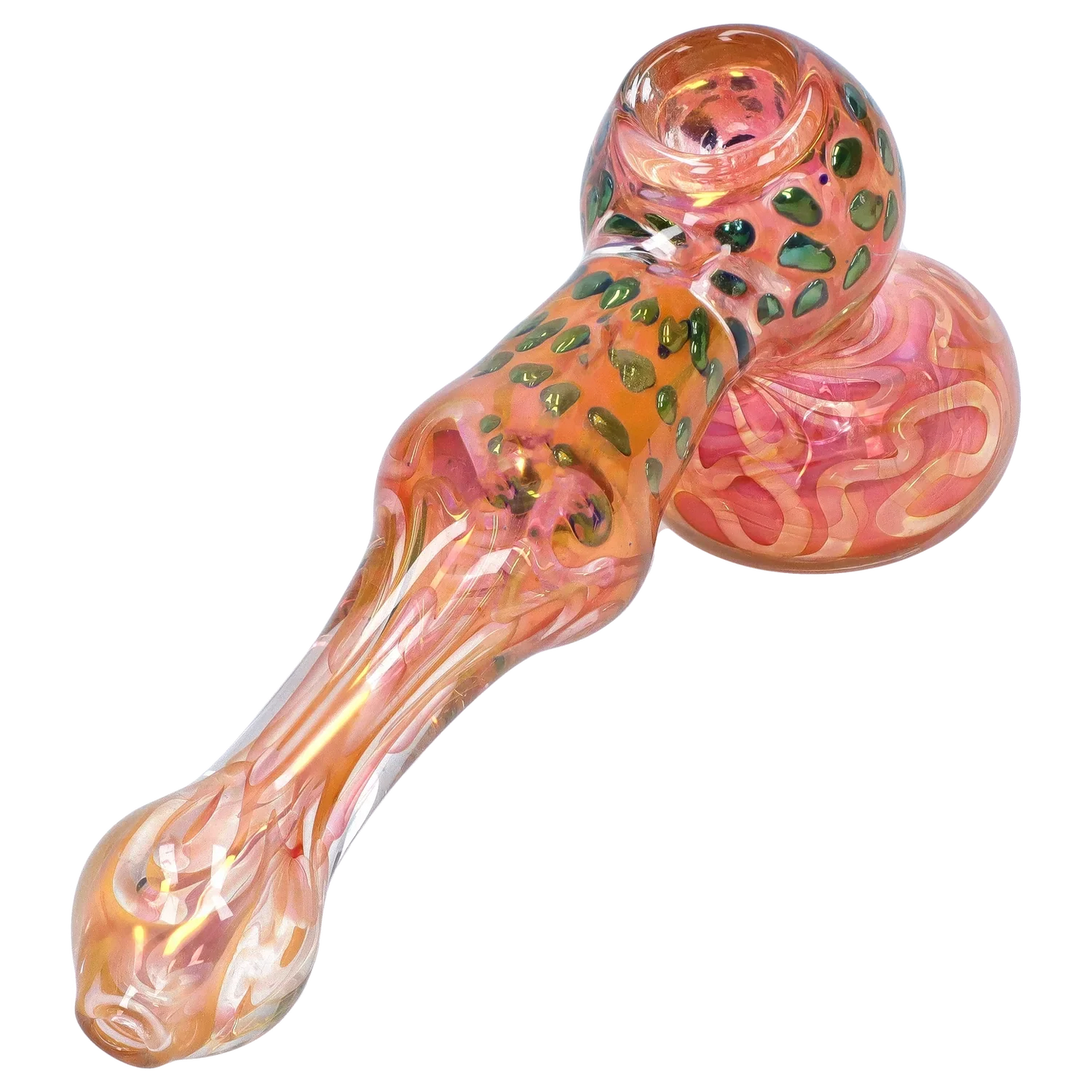 DankStop Gold Fume and Slime Hammer Bubbler - 8 in.