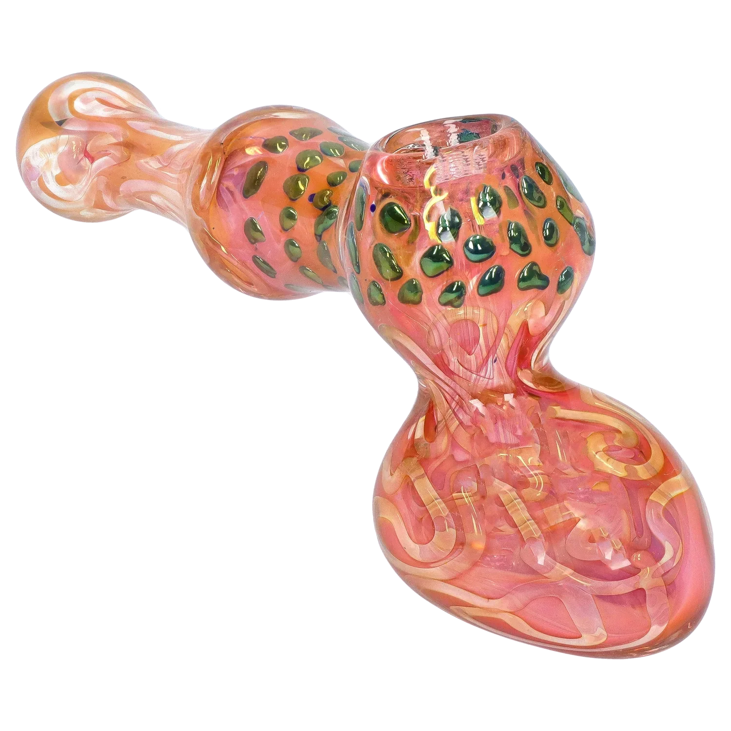 DankStop Gold Fume and Slime Hammer Bubbler - 8 in.