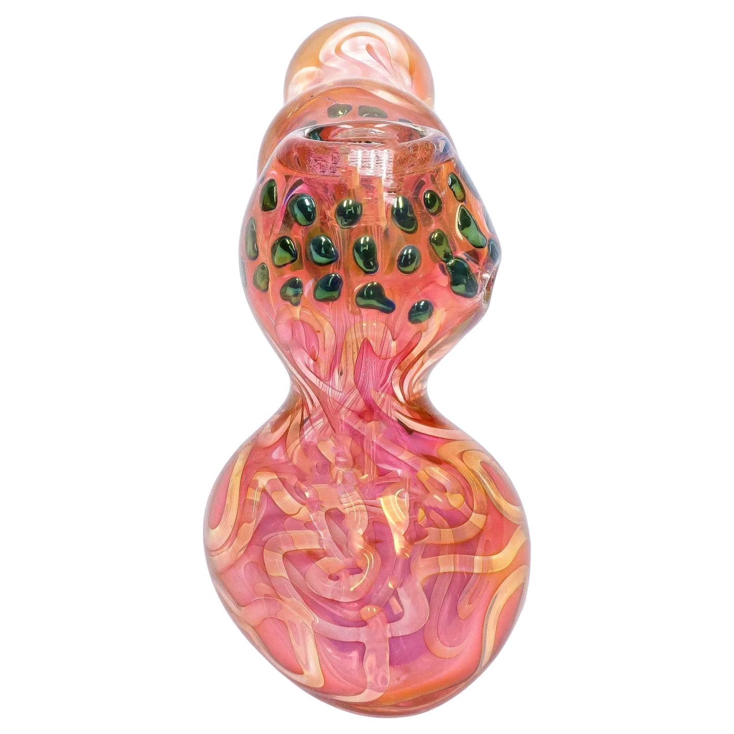 DankStop Gold Fume and Slime Hammer Bubbler - 8 in.