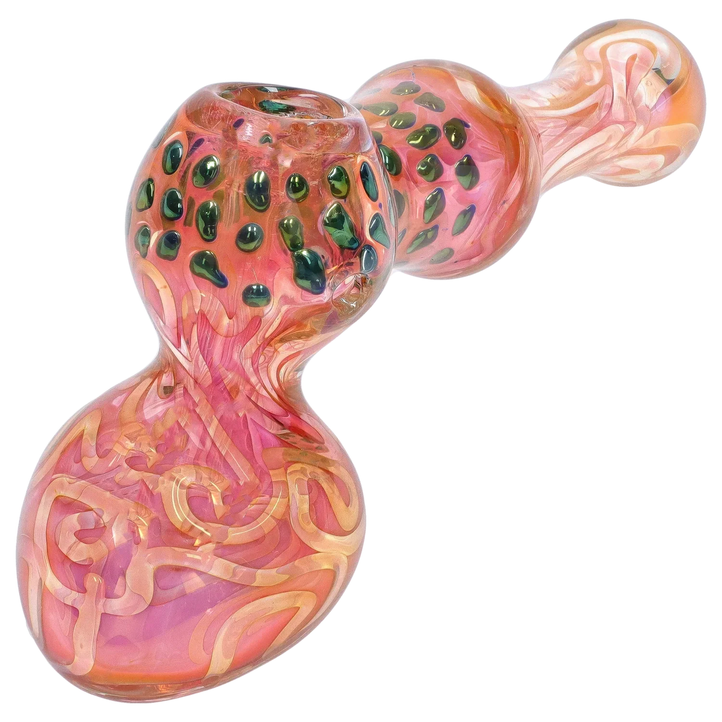 DankStop Gold Fume and Slime Hammer Bubbler - 8 in.