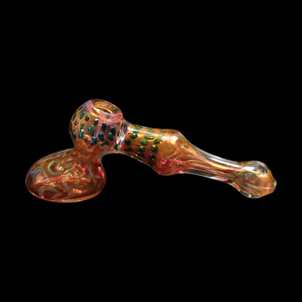 Smoke Cartel Gold Fume and Slime Hammer Bubbler - 8 in.