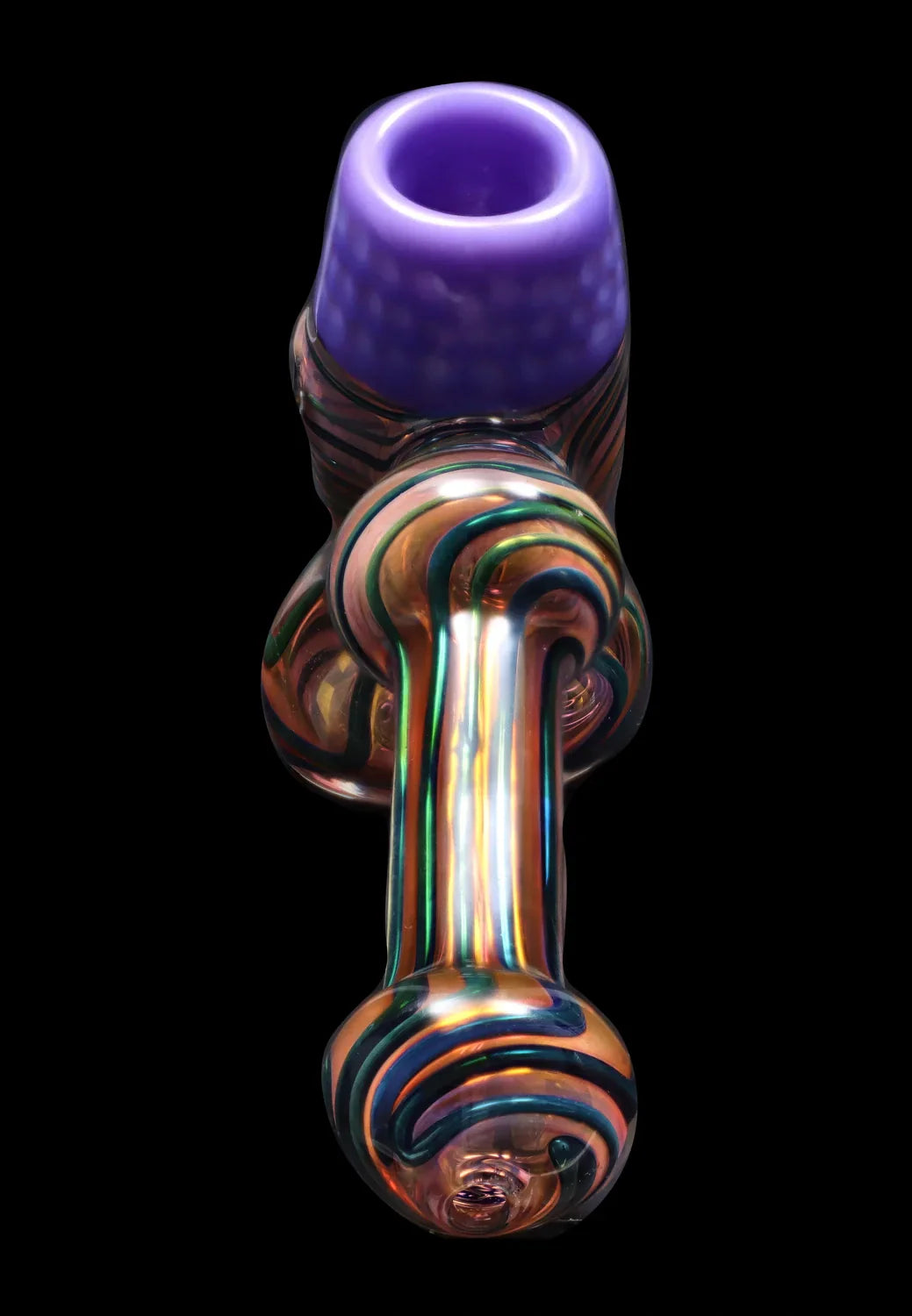 Smoke Cartel Gold Fume Hammer Bubbler - 7 in.