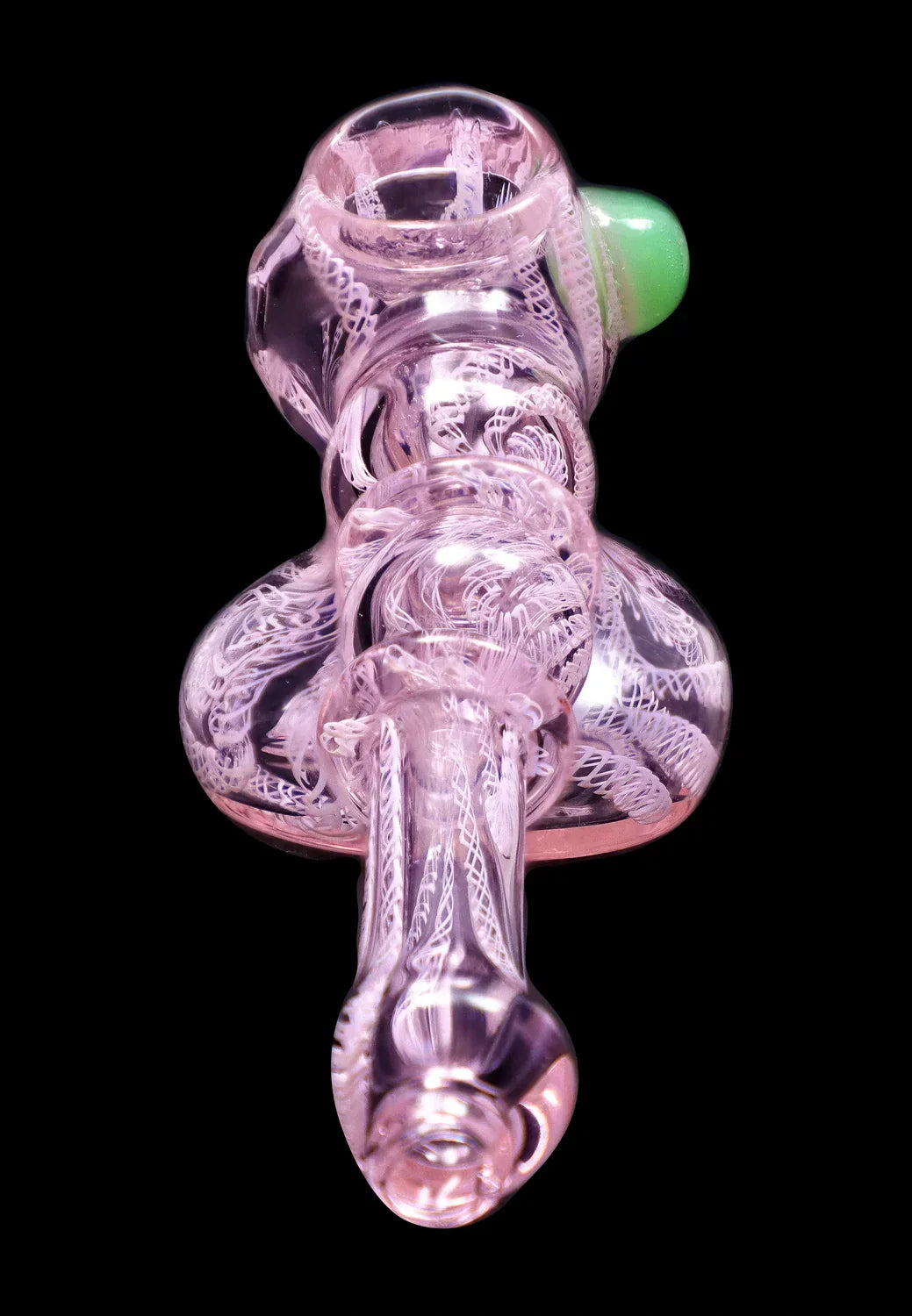 Smoke Cartel Pink Twist Hammer Bubbler - 6 in.