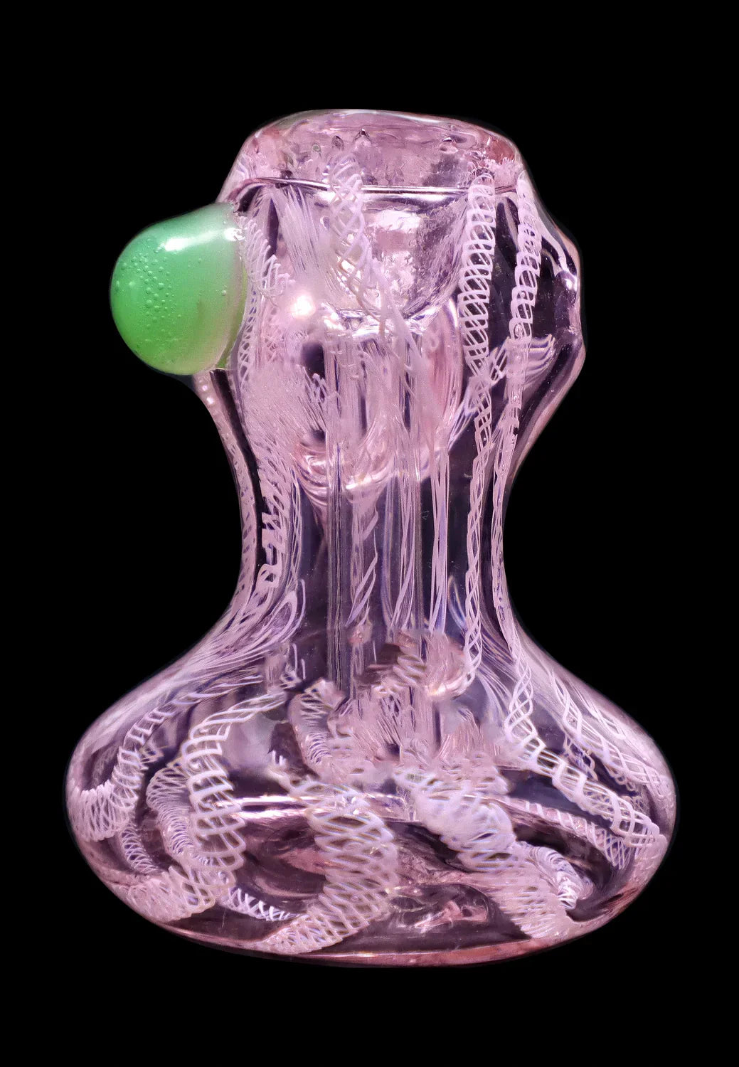 Smoke Cartel Pink Twist Hammer Bubbler - 6 in.