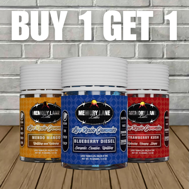 B1G1 Memory Lane Live Resin Gummies 2000mg