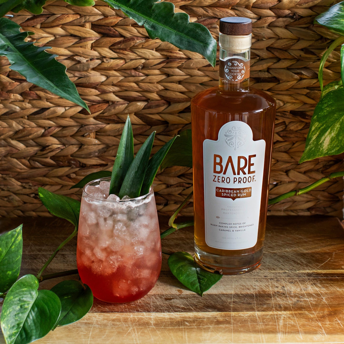 BARE ZERO PROOF Caribbean Gold Spiced Rum