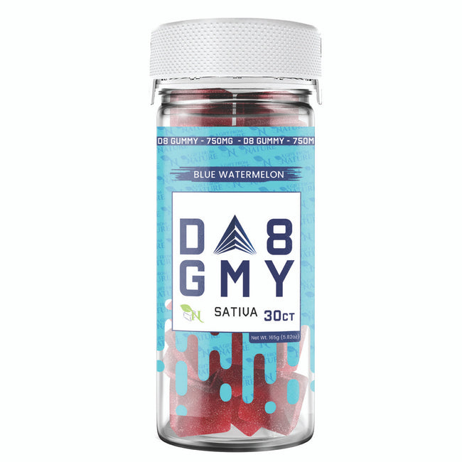 A Gift From Nature DELTA 8 GUMMIES - 30CT Blue Watermelon 750mg (25mg ea.) – SATIVA