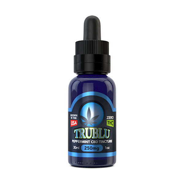 Blue Moon Hemp - Tru Blu Peppermint CBD Tincture 100mg - 3000mg - 30ml Best Sales Price - eJuice